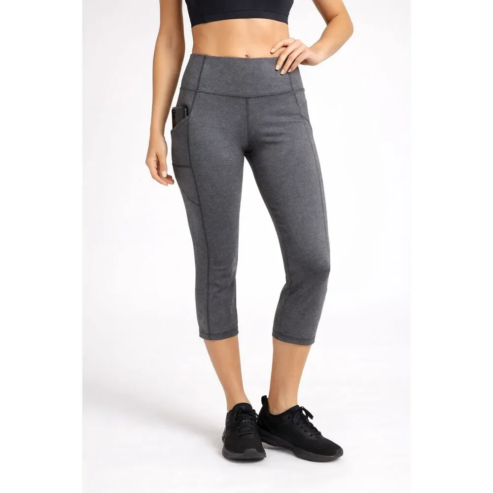 Tek Gear High Rise Shapewear Capri In Charcoal S - Picture 2 of 11
